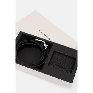 Giorgio Armani Портфейл за карта и кожена каишка (EM002772.AF13396)