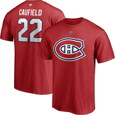 Fanatics tričko Cole Caufield #22 Montreal Canadiens Authentic Stack Name & Number
