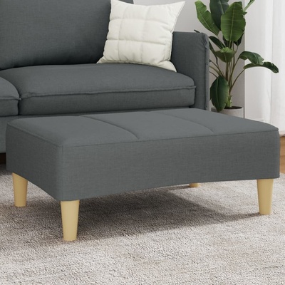 vidaXL Podnožka tmavě šedá 77 x 55 x 31 cm textil