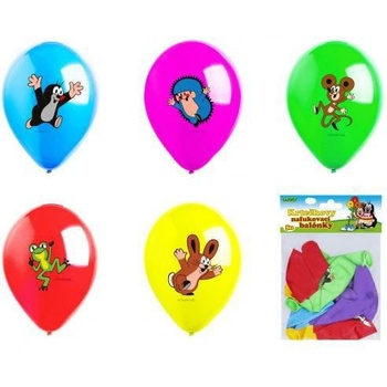 wiky Balónek nafukovací 30cm Krtek kamarádi sada 5 designu