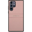 Pouzdra a kryty na mobilní telefony Samsung Pouzdro Guess PU Leather Saffiano Samsung Galaxy S22 Ultra, růžové