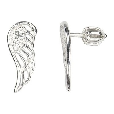 Infinitysilver stříbrné náušnice křídla 438157