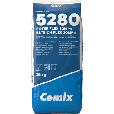 Cemix – Flex 5280 Potěr cementový 30 MPa 25kg