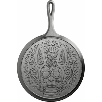 Litinová pánev na palačinky Lodge 26 cm - Xolo Sugar Skull