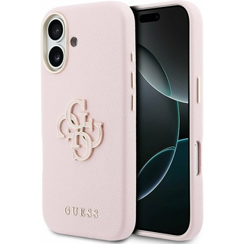 GUESS PU Resin Logo Задний Чехол для iPhone 17 Pink Guess | Rozov | МЪЖЕ | UNI
