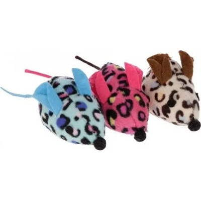 Kerbl Играчка за котки Kerbl Mouse - Цветни Мишлета от плат, 6, 5 см, Германия 81671