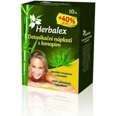 Quantec Herbalex Detoxikačné náplasti s konopou 14 ks