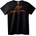 NOONEBRAND Тениска TropiGusta черна с оранжев лого - 4XL, Black