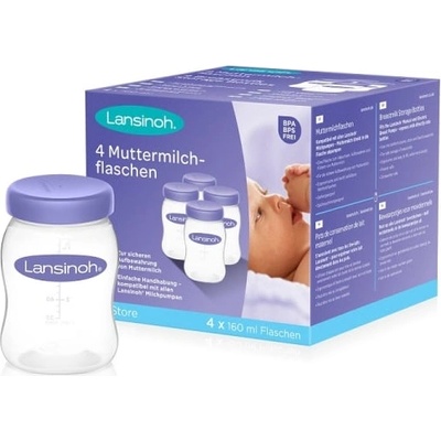 Lansinoh Шишета за съхранение на кърма Lansinoh - 4 броя (L-1012)