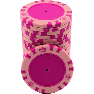 Las Vegas Pokerclub Blanc Kusový žetón na poker ružová