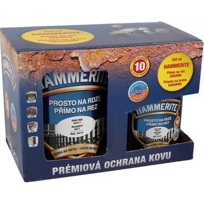 Hammerite email 700ml + 250ml biely
