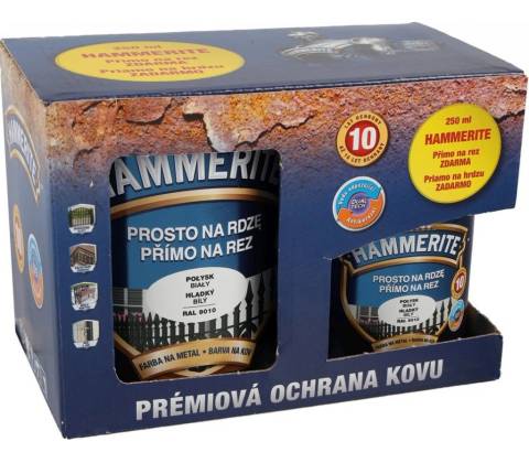 Hammerite email 700ml + 250ml biely