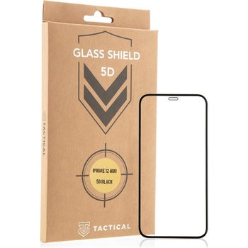 Tactical Glass Shield 5D стъклен протектор за Apple iPhone 12 Mini - Черен KP8438 (8438)
