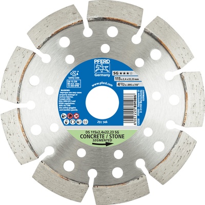 Pferd diamantový rezací kotúč 115 x 2,4 x 22,23 mm 68000041