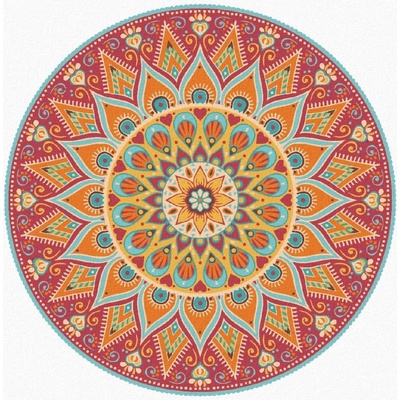 zuty Malování podle čísel Mandala 80 x 100 cm vypnuté plátno na rám