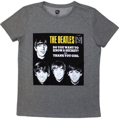 The Beatles VJ Secret Sleeve Grey L Дамски Риза (<![CDATA[BEATTEE630LG03]]>)