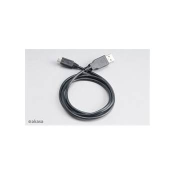 Akasa AK-CBUB05-10BK USB 2.0, male A na micro B male, 100cm, černý