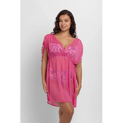 Dorina lehký kaftan růžový