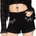 KILLSTAR дамски къси панталони KILLSTAR - GAIA - Black - KSRA014777