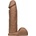 Doc Johnson Двуслойно реалистично дилдо Ultraskyn Cock 8" Vac-U-Lock карамел