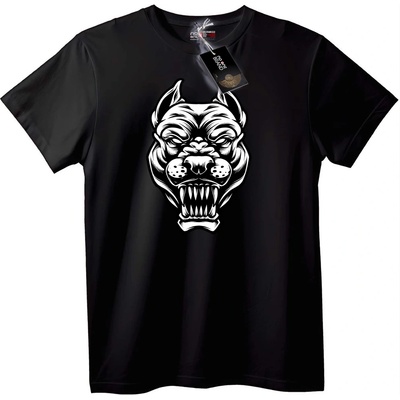 NOONEBRAND Тениска Свиреп Pit Bull - 4XL, White