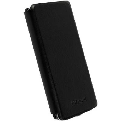 Калъф от естествена кожа за LG Optimus L5 II - Krusell Donso FlipCover (черен)