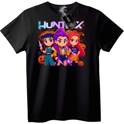 NOONEBRAND Тениска Huntex Halloween Трио - M, Black