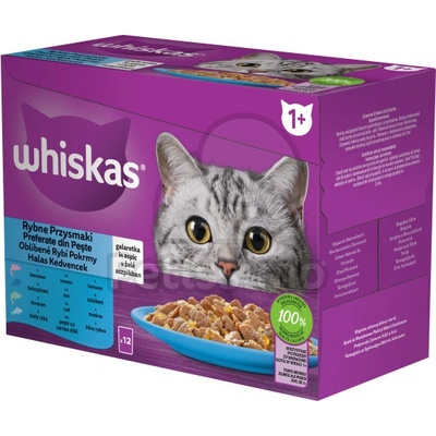 Whiskas селекция от риби за котки 4 x