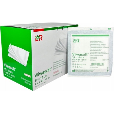 Lohmann & Rauscher Vliwasoft kompresy 10 cm x 10 cm 100ks