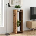 vidaXL Стойка за растения Старо дърво 30 x 30 x 100 см (899574)