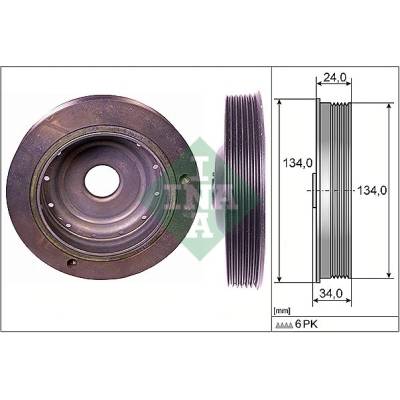 Remenica kľukového hriadeľa Schaeffler INA 544 0091 10