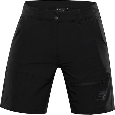 Alpine Pro dámské softshellové kraťasy Baka černá