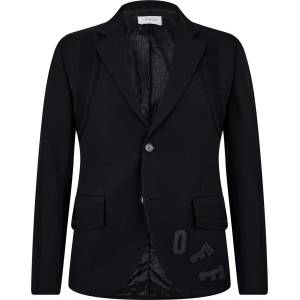 OFF WHITE Сако OFF WHITE Men's Off-White Structured Contemporary Blazer - Black