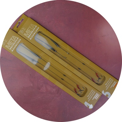 One More Cast Hotové Náväzce Meta Terminal Tackle All-In-1 Rig Coated Braid Lead Clip Barbless 2 ks veľkosť 6