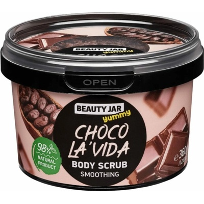 Beauty Jar Yummy telový peeling Choco La'vida 360 g