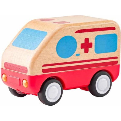 Woody Auto sanitka so zvukmi a svetlom, zotrvačník