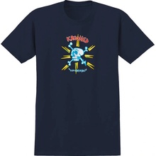 Krooked Style Print pánske tričko s krátkym rukávom navy