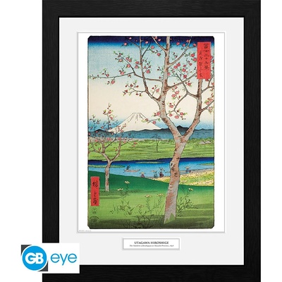 HIROSHIGE - Framed print "The Outskirts of Koshigay", PFC3673