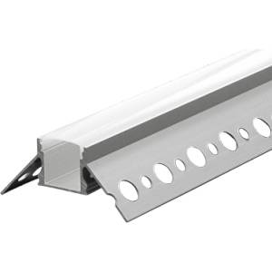 ULTRALUX ПРОФИЛ ultralux ЗА led ЛЕНТА ВГРАЖДАНЕ apg333 ВЪНШЕН ЪГЪЛ 13мм 3м (apg333)