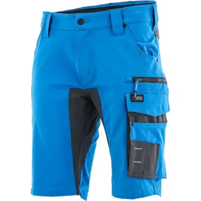 Sara Workwear strečové kraťasy MOTIONFLEX modré tm. šedé