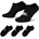 Nike Чорапи Nike Sportswear Everyday Essential No-Show Socks 3 Pairs - Black/White