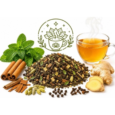 QuickTea Ajurvédský čaj Máta & koření bylinná směs 100 g