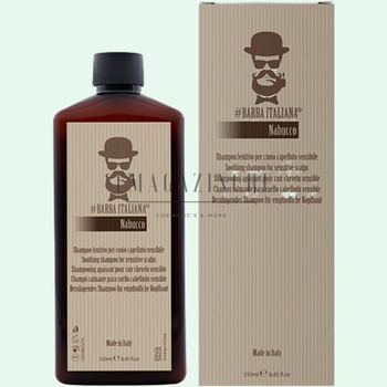 Barba Italiana #Barba Italiana Успокояващ шампоан за чувствителен скалп против пърхот за мъже 250 мл. Nabucco Soothing shampoo (0318188)