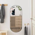 vidaXL Стенно огледало 35x80 см стъкло овално (350456)