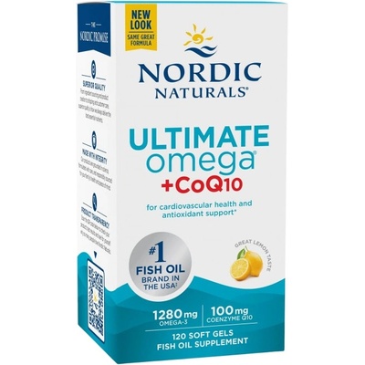 Nordic Naturals Ultimate Omega 1280 mg + CoQ10 [120 Гел капсули]