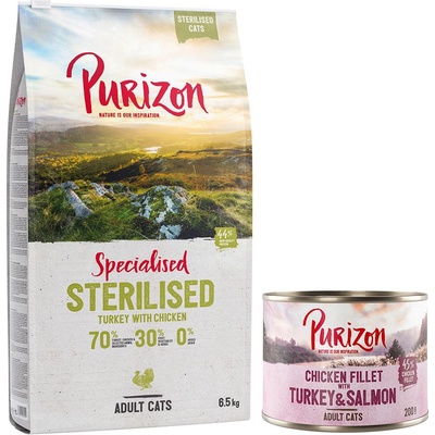 Purizon Sterilised Adult morčacie a kuracie bez obilnín 6,5 kg