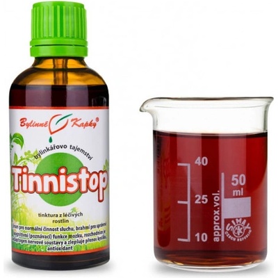 Bylinné kapky Bylinkářovo tajemství Tinnistop tinktura 50 ml