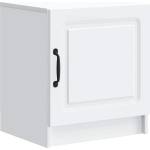 vidaXL Нощен шкаф Бяло 43 x 34, 5 x 47 см Инженерна дървесина (895715)