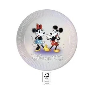 Papierové tanieriky mickey a minnie 23cm, Procos
