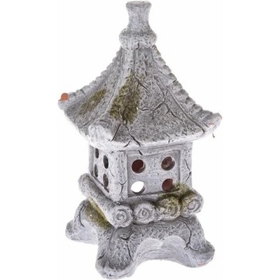 Keramický svietnik na čajovú sviečku Pagoda, 11 x 20 x 10,5 cm